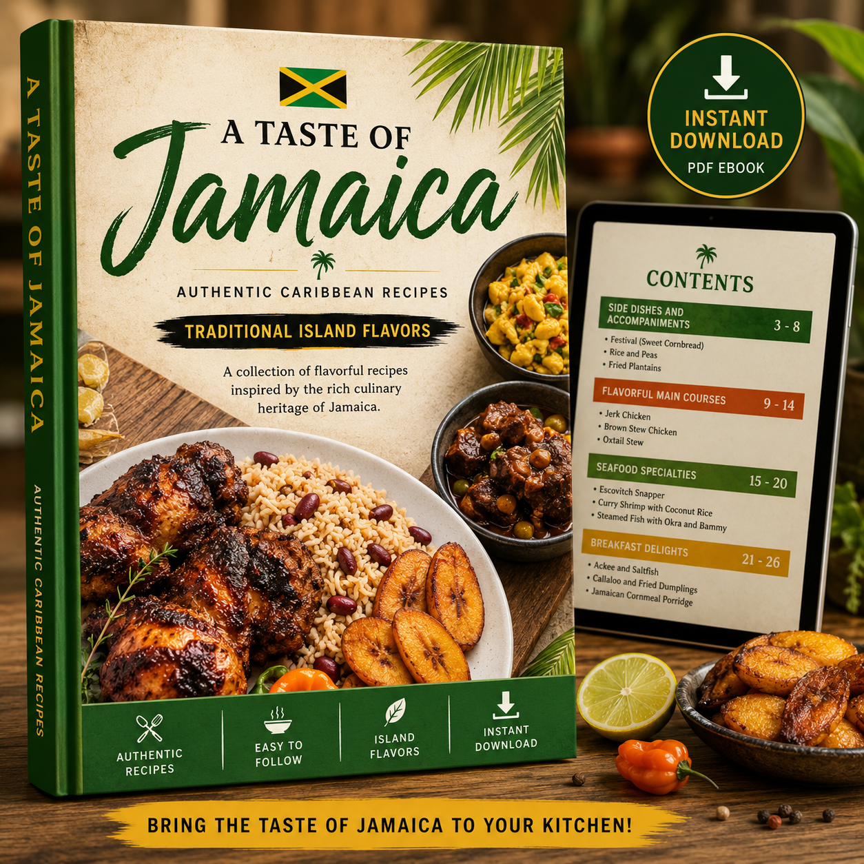 A Taste of Jamaica: Authentic Jamaican Recipes Cookbook